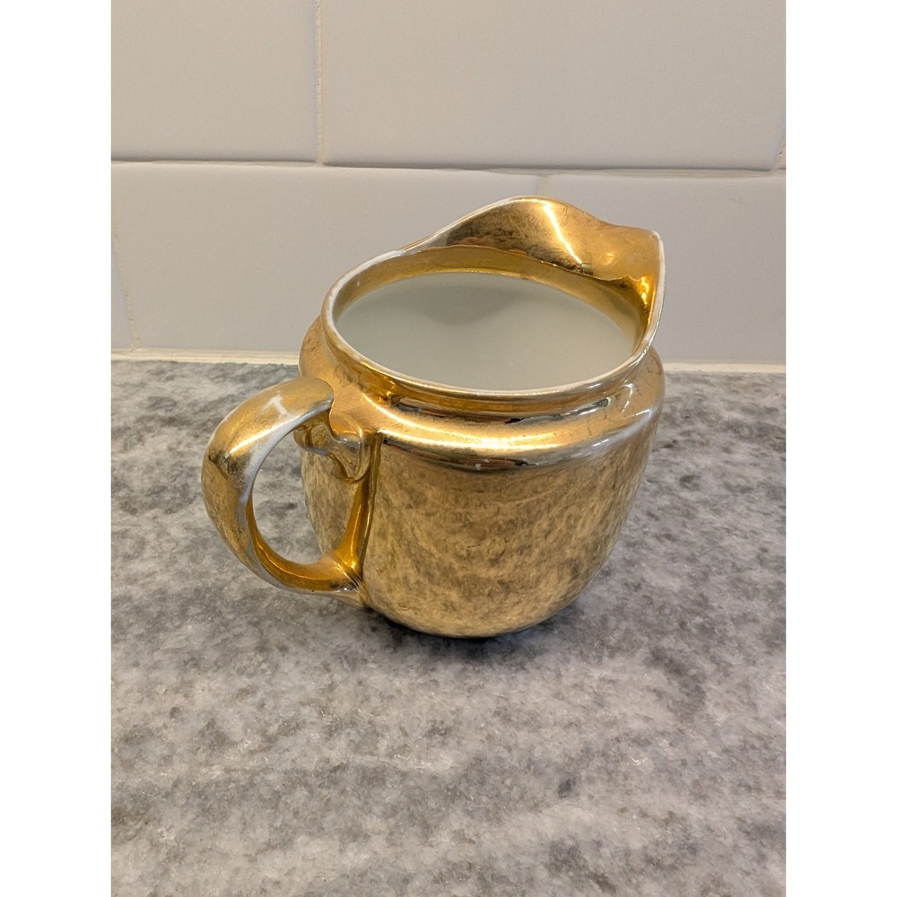 Noritake Creamer Gold Color Japan